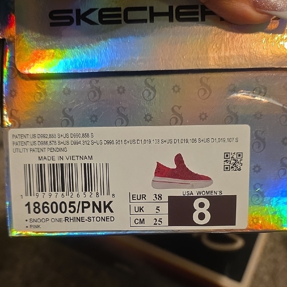 Skechers Women's Fuchsia Slip-Ins Sneakers - Picture 5 of 5